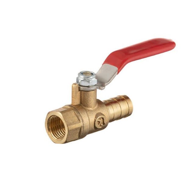 Шаровой кран латунный 1/4" для шланга 12мм, STORM INTERTOOL PT-1891, фото  | SNABZHENIE.com.ua