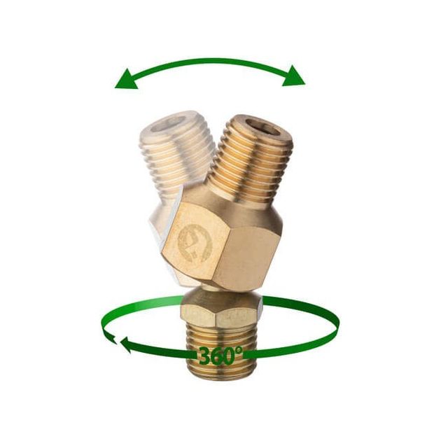 Шарнир поворотный 1/4-1/4, латунь STORM INTERTOOL PT-2208, фото , изображение 4 | SNABZHENIE.com.ua Шарнир поворотный 1/4-1/4, латунь STORM INTERTOOL PT-2208, фото , изображение 4 | SNABZHENIE.com.ua