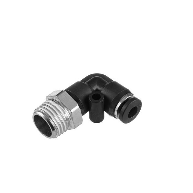 Цанговое L-образное соединение для шлангов 4 мм, 1/4" нар. резьба INTERTOOL PT-2330, фото  | SNABZHENIE.com.ua