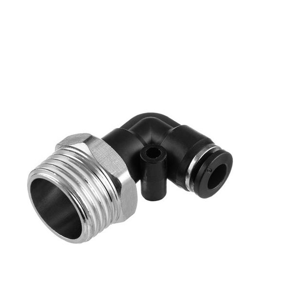 Соединение цанговое L-образное 6 мм, 1/2“ нар. резьба INTERTOOL PT-2341, фото  | SNABZHENIE.com.ua