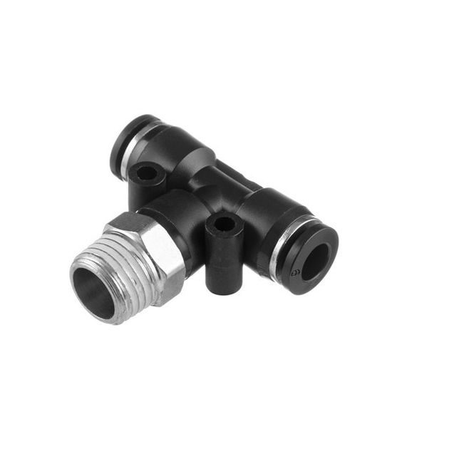 Цанговое соединение T-образное для шлангов 6*6 мм, 1/4" INTERTOOL PT-2351, фото  | SNABZHENIE.com.ua