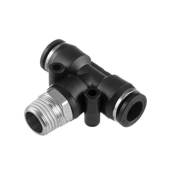 Соединение цанговое T-образное для шлангов 8*8 мм, 1/4" INTERTOOL, фото  | SNABZHENIE.com.ua