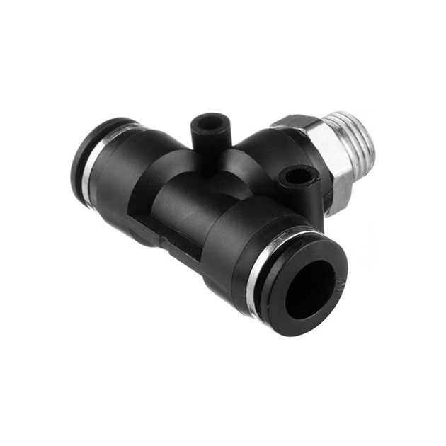 Цанговое соединение T-образное для шлангов 10*10 мм, 1/4" INTERTOOL, фото , изображение 2 | SNABZHENIE.com.ua Цанговое соединение T-образное для шлангов 10*10 мм, 1/4" INTERTOOL, фото , изображение 2 | SNABZHENIE.com.ua