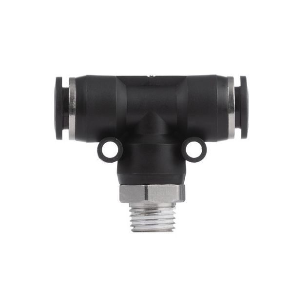 Цанговое соединение T-образное для шлангов 10*10 мм, 1/4" INTERTOOL, фото , изображение 3 | SNABZHENIE.com.ua Цанговое соединение T-образное для шлангов 10*10 мм, 1/4" INTERTOOL, фото , изображение 3 | SNABZHENIE.com.ua