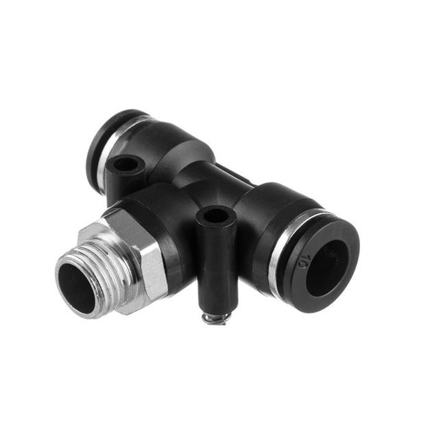 Цанговое соединение T-образное для шлангов 10*10 мм, 1/4" INTERTOOL, фото  | SNABZHENIE.com.ua