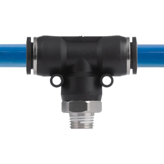 Цанговое соединение T-образное для шлангов 12*12 мм, 1/4" INTERTOOL, фото , изображение 4 | SNABZHENIE.com.ua Цанговое соединение T-образное для шлангов 12*12 мм, 1/4" INTERTOOL, фото , изображение 4 | SNABZHENIE.com.ua