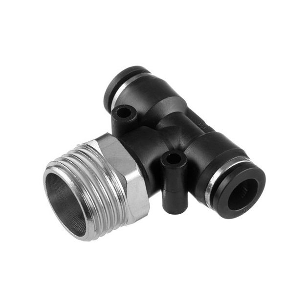 Цанговое T-образное соединение 8*8 мм, 1/2" нар. резьба INTERTOOL PT-2362, фото  | SNABZHENIE.com.ua