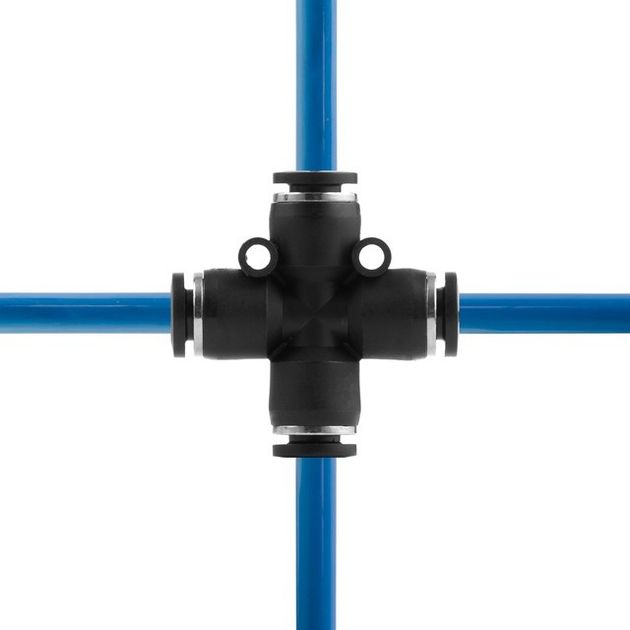 Цанговое соединение Х-образное для шлангов 6 мм INTERTOOL PT-2366, фото , изображение 4 | SNABZHENIE.com.ua Цанговое соединение Х-образное для шлангов 6 мм INTERTOOL PT-2366, фото , изображение 4 | SNABZHENIE.com.ua