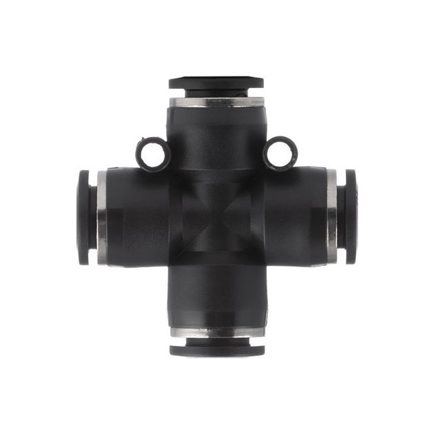 Соединение цангове Х-образне для поліуретанових та інших шлангів 10 мм INTERTOOL PT-2368, фото , зображення 3 | SNABZHENIE.com.ua Соединение цангове Х-образне для поліуретанових та інших шлангів 10 мм INTERTOOL PT-2368, фото , зображення 3 | SNABZHENIE.com.ua