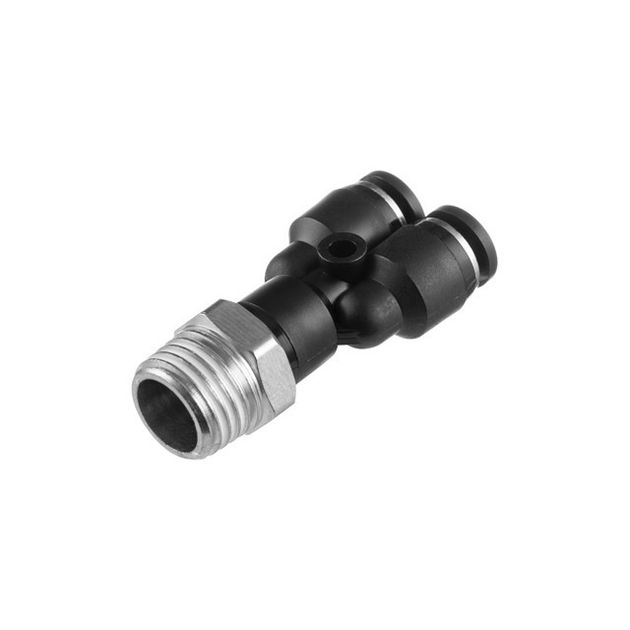 Цанговое Y-образное соединение 4*4 мм, 1/4" нар. резьба INTERTOOL PT-2375, фото  | SNABZHENIE.com.ua
