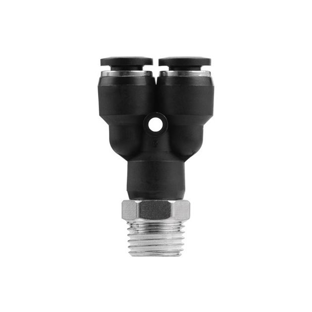 Цанговое Y-образное соединение для шлангов 6*6 мм, 1/4" нар. INTERTOOL PT-2376, фото , изображение 3 | SNABZHENIE.com.ua Цанговое Y-образное соединение для шлангов 6*6 мм, 1/4" нар. INTERTOOL PT-2376, фото , изображение 3 | SNABZHENIE.com.ua