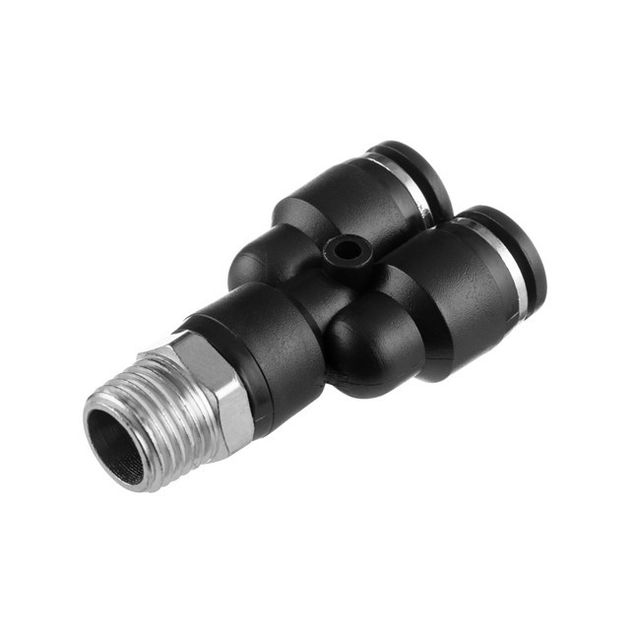 Цанговое соединение Y-образное 8*8 мм, 1/4" нар. резьба INTERTOOL PT-2377, фото  | SNABZHENIE.com.ua
