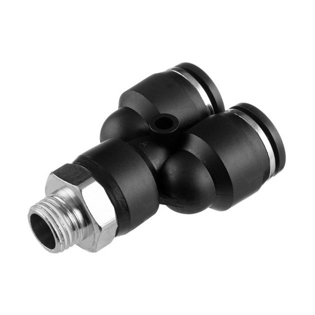 Цанговое соединение Y-образное 12*12 мм, 1/4 нар. резьба INTERTOOL, фото  | SNABZHENIE.com.ua