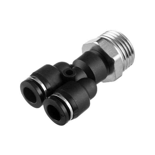 Цанговое Y-образное соединение для шлангов 8*8 мм, 1/2" INTERTOOL PT-2387, фото , изображение 2 | SNABZHENIE.com.ua Цанговое Y-образное соединение для шлангов 8*8 мм, 1/2" INTERTOOL PT-2387, фото , изображение 2 | SNABZHENIE.com.ua