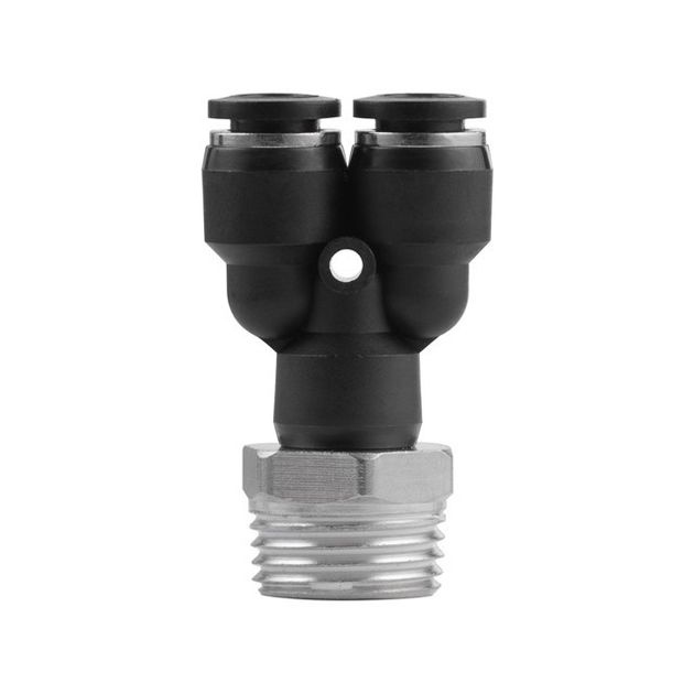 Цанговое Y-образное соединение для шлангов 8*8 мм, 1/2" INTERTOOL PT-2387, фото , изображение 3 | SNABZHENIE.com.ua Цанговое Y-образное соединение для шлангов 8*8 мм, 1/2" INTERTOOL PT-2387, фото , изображение 3 | SNABZHENIE.com.ua