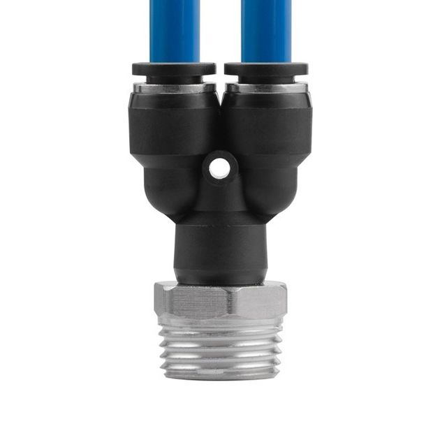 Цанговое Y-образное соединение для шлангов 8*8 мм, 1/2" INTERTOOL PT-2387, фото , изображение 4 | SNABZHENIE.com.ua Цанговое Y-образное соединение для шлангов 8*8 мм, 1/2" INTERTOOL PT-2387, фото , изображение 4 | SNABZHENIE.com.ua