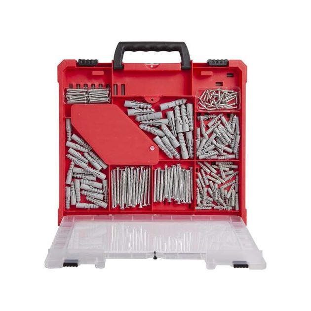 Набор сверл, дюбелей и бит 300шт INTERTOOL SD-0051, фото , изображение 5 | SNABZHENIE.com.ua