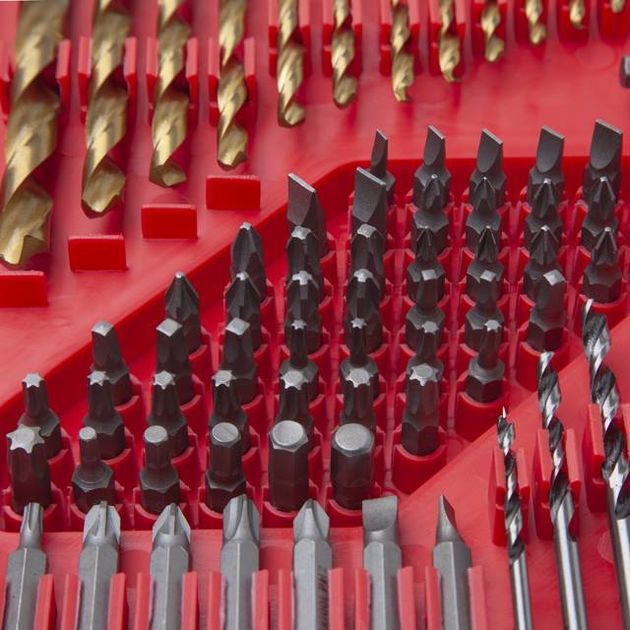 Набор сверл, дюбелей и бит 300шт INTERTOOL SD-0051, фото , изображение 8 | SNABZHENIE.com.ua