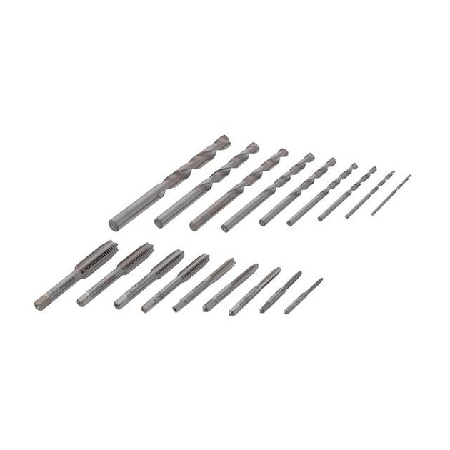 Набор метчиков и сверл 18 ед INTERTOOL SD-8100, фото , изображение 3 | SNABZHENIE.com.ua Набор метчиков и сверл 18 ед INTERTOOL SD-8100, фото , изображение 3 | SNABZHENIE.com.ua