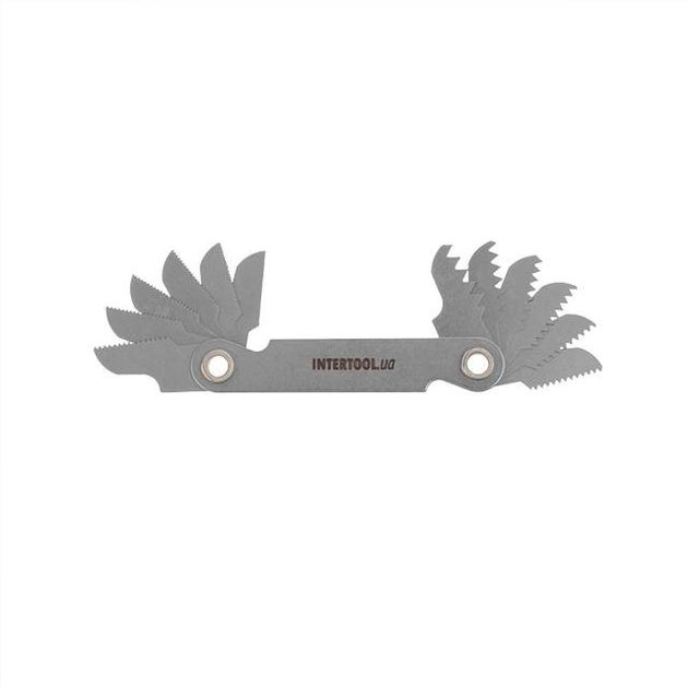 Резьбомер метрический 12шт (0,5-3,0) INTERTOOL SD-8400, фото , изображение 4 | SNABZHENIE.com.ua Резьбомер метрический 12шт (0,5-3,0) INTERTOOL SD-8400, фото , изображение 4 | SNABZHENIE.com.ua