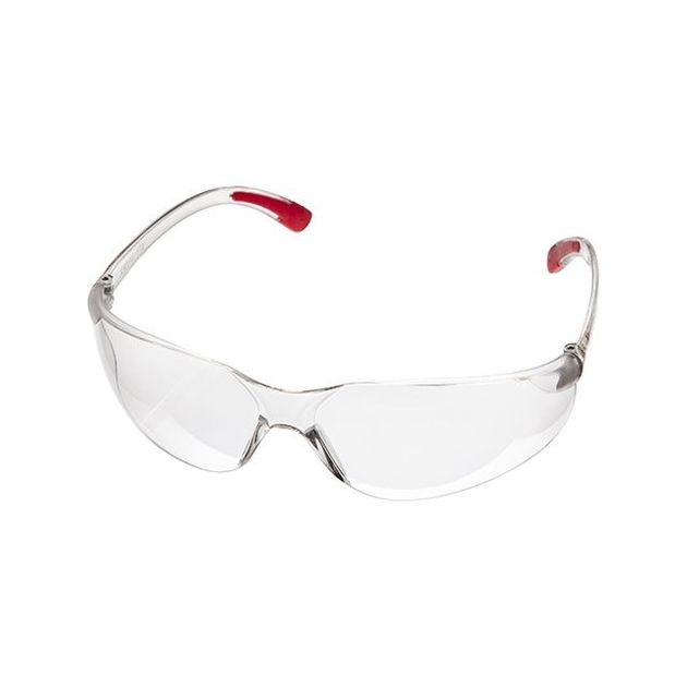 Очки захисні прозорі INTERTOOL SP-0087 з полікарбонатними лінзами та заушниками, захист від ударів., фото , зображення 2 | SNABZHENIE.com.ua