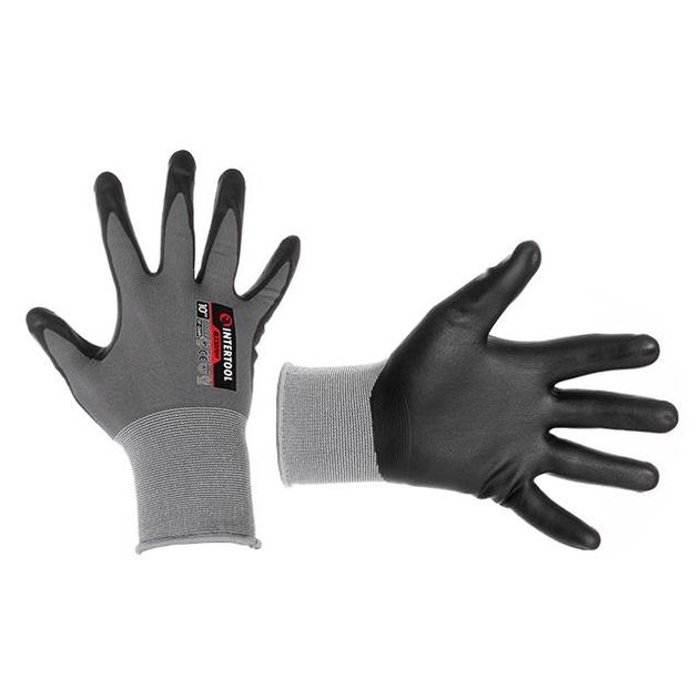 Перчатка трикотажная, синтетическая, дышащая, 10 STORM INTERTOOL SP-0189, фото  | SNABZHENIE.com.ua