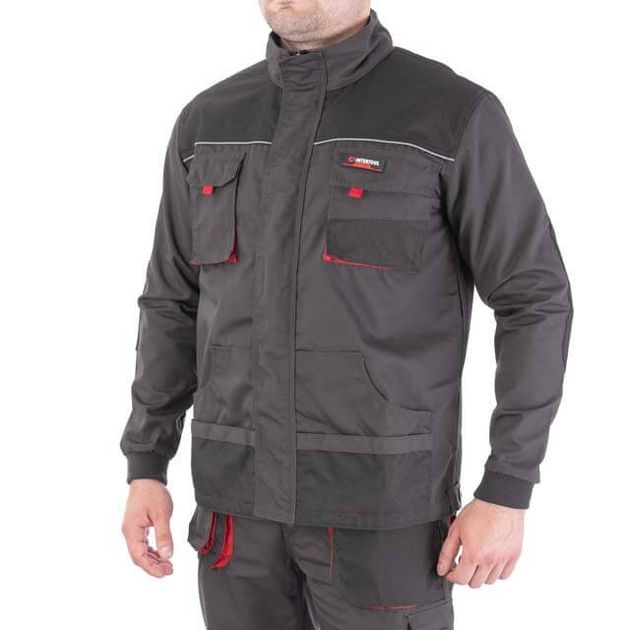 Рабочая куртка M INTERTOOL SP-3002, 80% полиэстер, 20% хлопок, фото  | SNABZHENIE.com.ua
