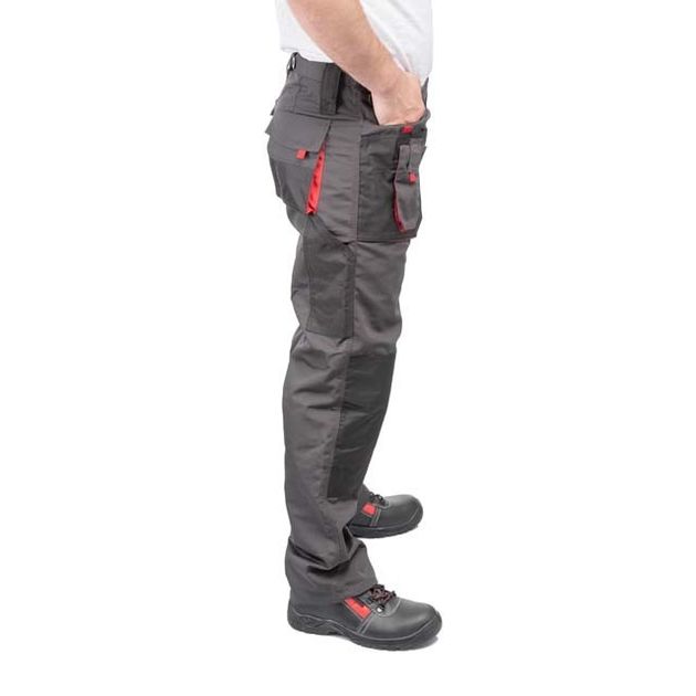 Рабочие брюки INTERTOOL SP-3014, 80% полиэстер, 20% хлопок, XL, фото , изображение 4 | SNABZHENIE.com.ua Рабочие брюки INTERTOOL SP-3014, 80% полиэстер, 20% хлопок, XL, фото , изображение 4 | SNABZHENIE.com.ua