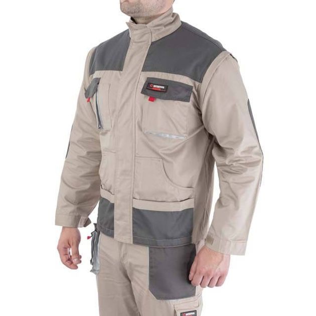 Куртка рабочая 2 в 1, 100% хлопок, плотность 180 г/м², L INTERTOOL SP-3033, фото  | SNABZHENIE.com.ua