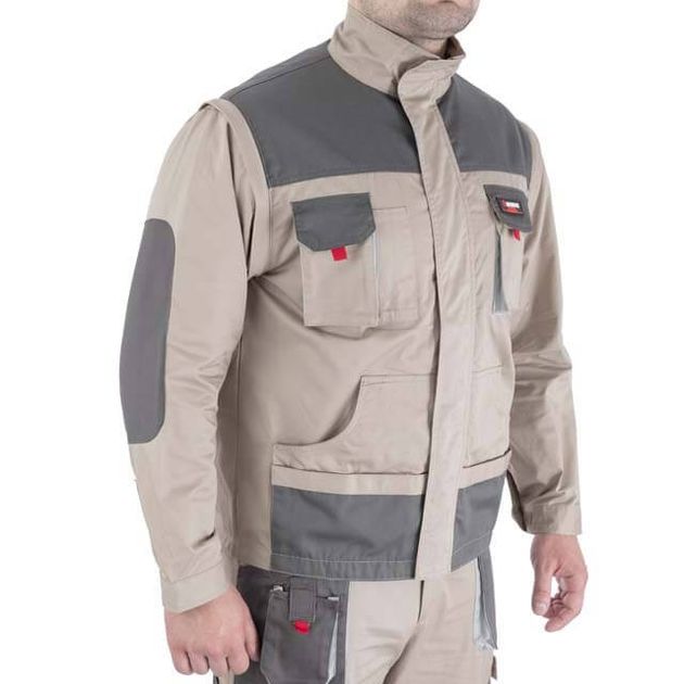 Куртка рабочая 2 в 1, 100% хлопок, 180 г/м², XXXL INTERTOOL, фото , изображение 3 | SNABZHENIE.com.ua Куртка рабочая 2 в 1, 100% хлопок, 180 г/м², XXXL INTERTOOL, фото , изображение 3 | SNABZHENIE.com.ua