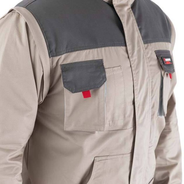 Куртка рабочая 2 в 1, 100% хлопок, 180 г/м², XXXL INTERTOOL, фото , изображение 7 | SNABZHENIE.com.ua Куртка рабочая 2 в 1, 100% хлопок, 180 г/м², XXXL INTERTOOL, фото , изображение 7 | SNABZHENIE.com.ua