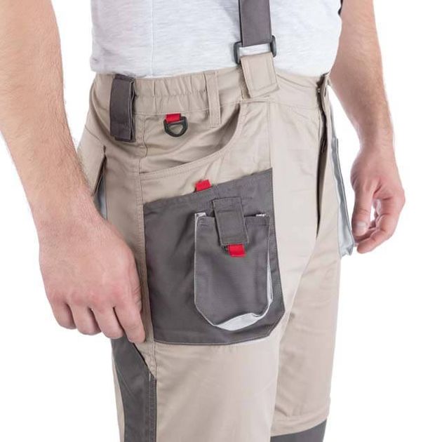Брюки-трансформер рабочие 6 в 1, 100% хлопок, размер XL, INTERTOOL SP-3044, фото , изображение 7 | SNABZHENIE.com.ua Брюки-трансформер рабочие 6 в 1, 100% хлопок, размер XL, INTERTOOL SP-3044, фото , изображение 7 | SNABZHENIE.com.ua