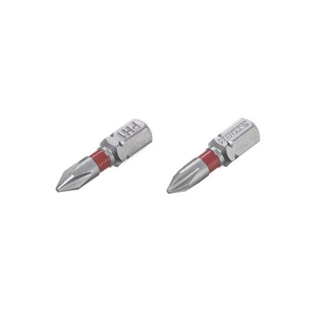 Комплект бит PH1 1/4" 25мм, S2, 2шт., STORM INTERTOOL VT-0217, фото  | SNABZHENIE.com.ua