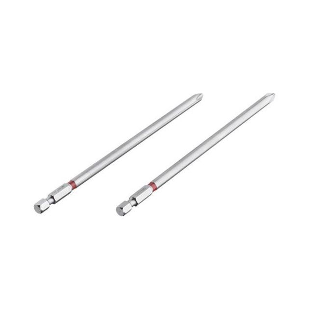 Комплект отверточных насадок PH2 1/4"*150мм, S2, уп. 2шт., STORM INTERTOOL VT-0225, фото , зображення 2 | SNABZHENIE.com.ua