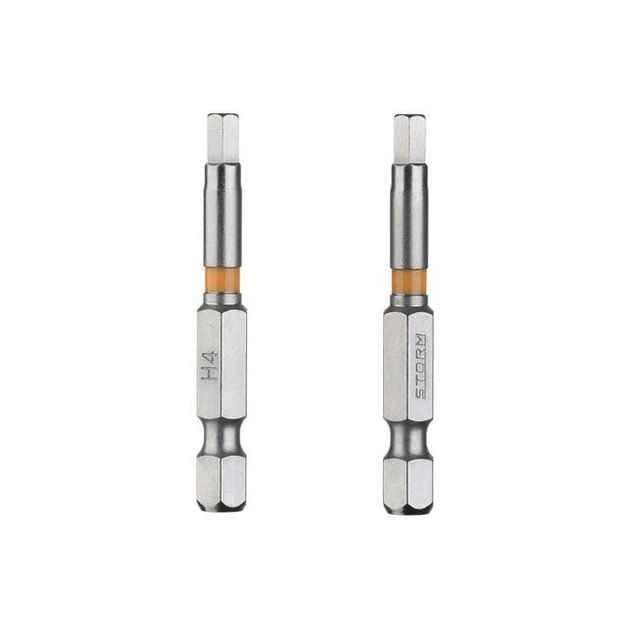 Комплект отверточных насадок Hex H4.0 1/4"*50мм, S2, уп. 2шт., STORM INTERTOOL VT-0228, фото , зображення 3 | SNABZHENIE.com.ua