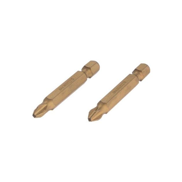 Комплект бит PH2 1/4*50 мм, Titanium, S2, 2 шт., STORM INTERTOOL VT-0233, фото  | SNABZHENIE.com.ua