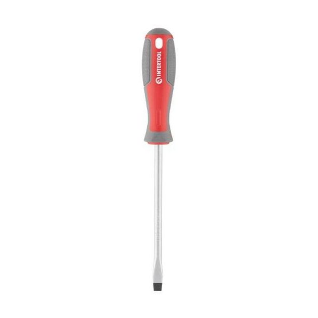 Отвертка шлицева SL8.0*150 мм, CR-V INTERTOOL VT-3312, фото , зображення 3 | SNABZHENIE.com.ua Отвертка шлицева SL8.0*150 мм, CR-V INTERTOOL VT-3312, фото , зображення 3 | SNABZHENIE.com.ua