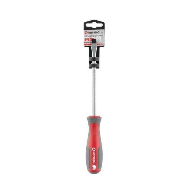 Отвертка шлицева SL8.0*150 мм, CR-V INTERTOOL VT-3312, фото , зображення 5 | SNABZHENIE.com.ua Отвертка шлицева SL8.0*150 мм, CR-V INTERTOOL VT-3312, фото , зображення 5 | SNABZHENIE.com.ua