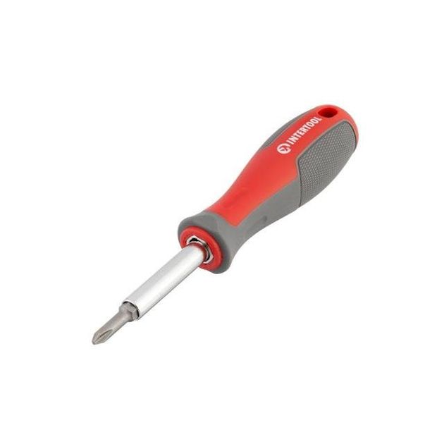 Отвертка 6 в 1 с насадками INTERTOOL VT-3341 (SL, PH, шестигранник), фото  | SNABZHENIE.com.ua