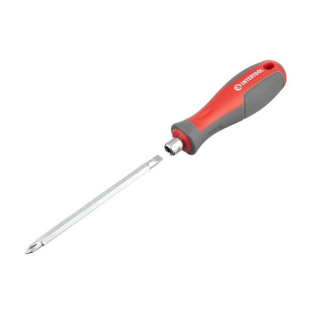 Двусторонняя отвертка 100 мм PH2, SL6 mm INTERTOOL VT-3344, фото  | SNABZHENIE.com.ua