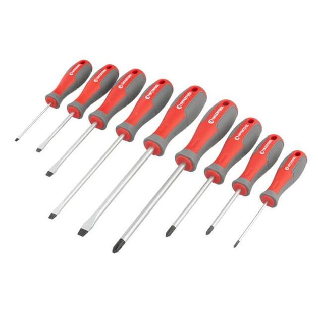 Набор отверток 9 шт. INTERTOOL VT-3349 (разные размеры), фото , изображение 2 | SNABZHENIE.com.ua Набор отверток 9 шт. INTERTOOL VT-3349 (разные размеры), фото , изображение 2 | SNABZHENIE.com.ua
