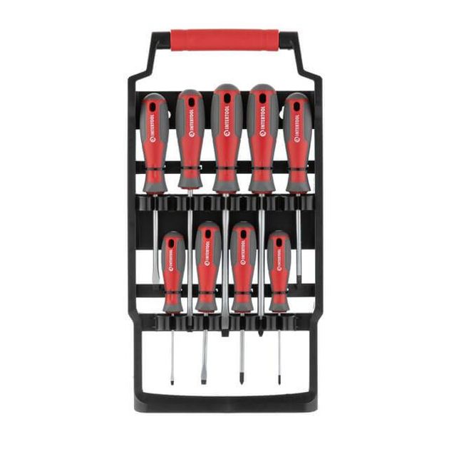 Набор отверток 9 шт. INTERTOOL VT-3349 (разные размеры), фото , изображение 4 | SNABZHENIE.com.ua Набор отверток 9 шт. INTERTOOL VT-3349 (разные размеры), фото , изображение 4 | SNABZHENIE.com.ua