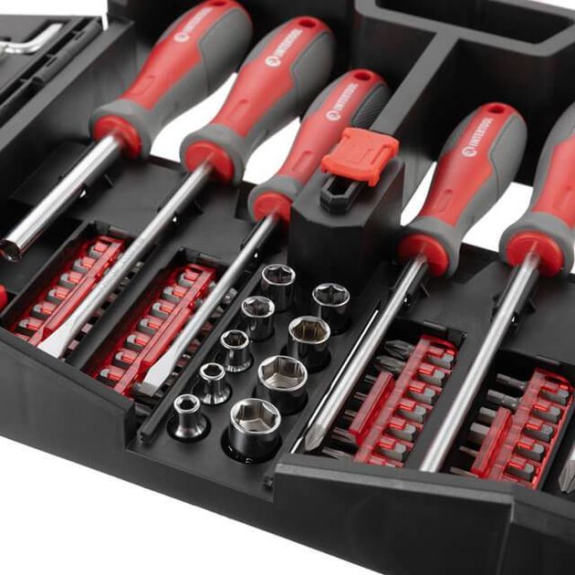 Набор отверток INTERTOOL VT-3363, 63 ед. с насадками и головками, фото , изображение 3 | SNABZHENIE.com.ua Набор отверток INTERTOOL VT-3363, 63 ед. с насадками и головками, фото , изображение 3 | SNABZHENIE.com.ua