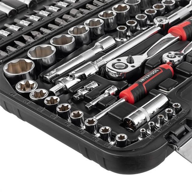 Набор инструментов 1/2" и 1/4", 110 ед., SUPER LOCK STORM, INTERTOOL ET-8110, фото , изображение 4 | SNABZHENIE.com.ua Набор инструментов 1/2" и 1/4", 110 ед., SUPER LOCK STORM, INTERTOOL ET-8110, фото , изображение 4 | SNABZHENIE.com.ua