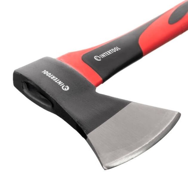 Топор 800 г, фиберглассовая ручка INTERTOOL HT-0262, фото , изображение 3 | SNABZHENIE.com.ua Топор 800 г, фиберглассовая ручка INTERTOOL HT-0262, фото , изображение 3 | SNABZHENIE.com.ua