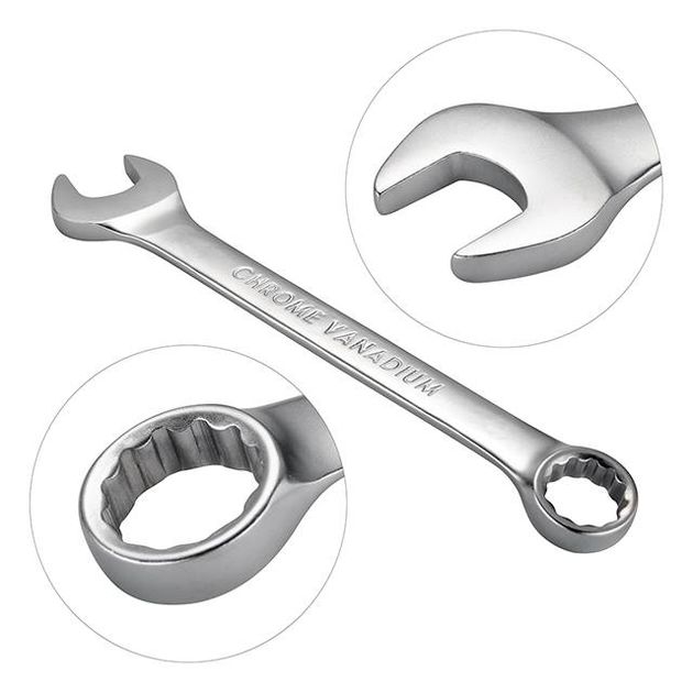 Набор ключей комбинированных 12шт., 6-22мм, Cr-V INTERTOOL HT-1203, фото , зображення 4 | SNABZHENIE.com.ua Набор ключей комбинированных 12шт., 6-22мм, Cr-V INTERTOOL HT-1203, фото , зображення 4 | SNABZHENIE.com.ua