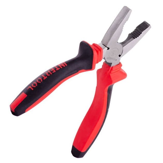 Плоскогубці 150 мм, 40CrV, фосфатовані, полірувані. INTERTOOL NT-0116, фото , зображення 4 | SNABZHENIE.com.ua