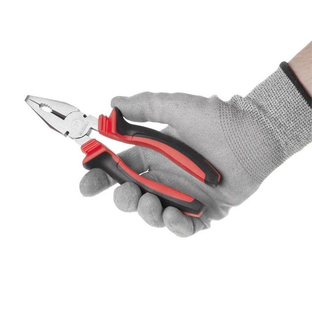 Плоскогубці 180 мм, 40CrV, фосфатовані, поліровані. INTERTOOL NT-0118, фото , зображення 6 | SNABZHENIE.com.ua