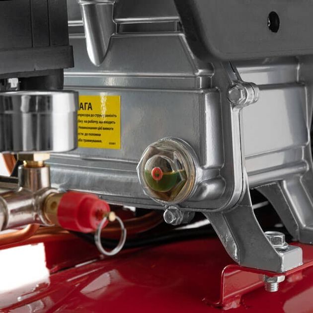 Компресор 50 л, 1.5 кВт, 220 В, 8 атм, 206 л/мин. INTERTOOL PT-0003, фото , зображення 6 | SNABZHENIE.com.ua