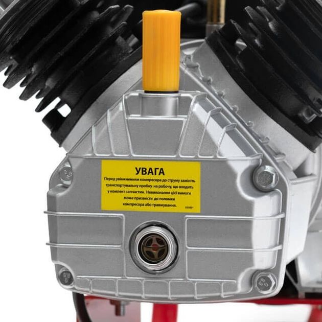 Компрессор INTERTOOL PT-0007, 50 л, 3 кВт, 10 атм, 420 л/мин, 2 цил., фото , изображение 6 | SNABZHENIE.com.ua Компрессор INTERTOOL PT-0007, 50 л, 3 кВт, 10 атм, 420 л/мин, 2 цил., фото , изображение 6 | SNABZHENIE.com.ua